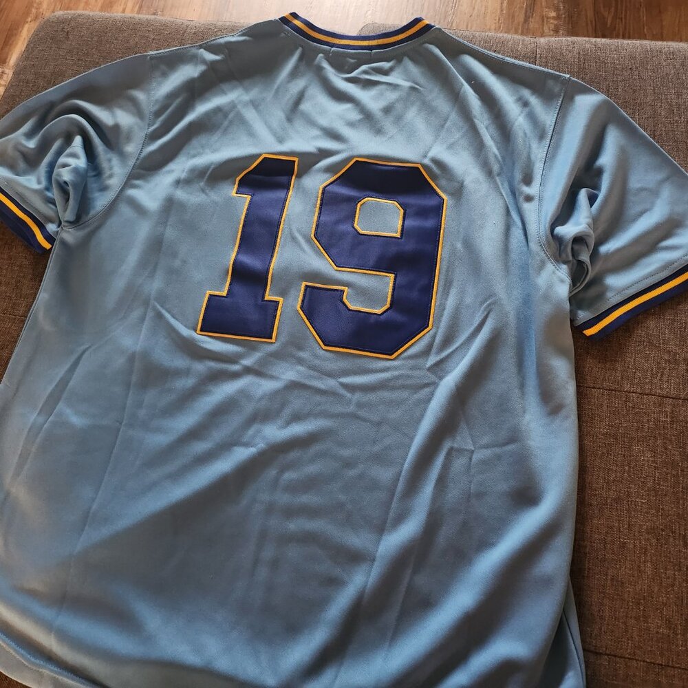 Brand NEW Milwaukee Brewers Robin Yount #19 Jersey Men's Large - Picture 10 of 10